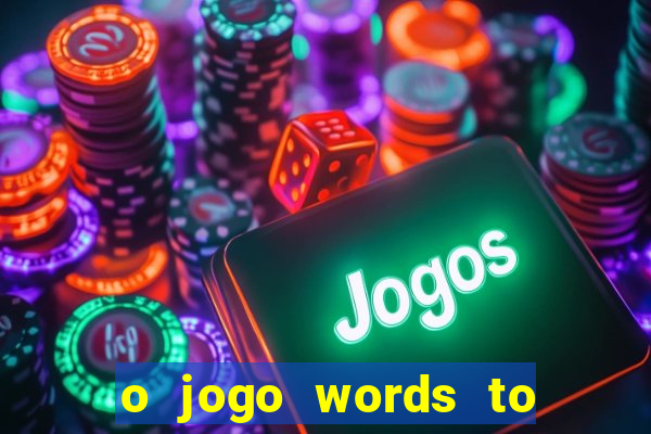 o jogo words to win paga mesmo